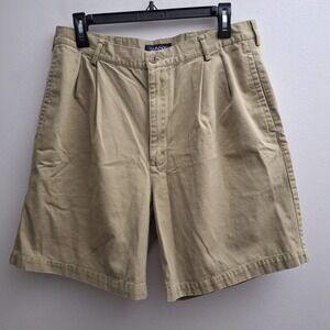 Gant Chino Shorts Mens 34x7 Tan Beige 100% Cotton Classic High Rise